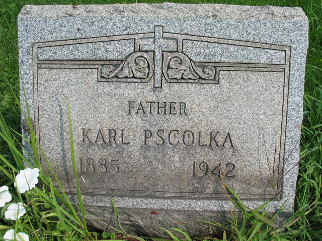 Karl Pscolka tombstone